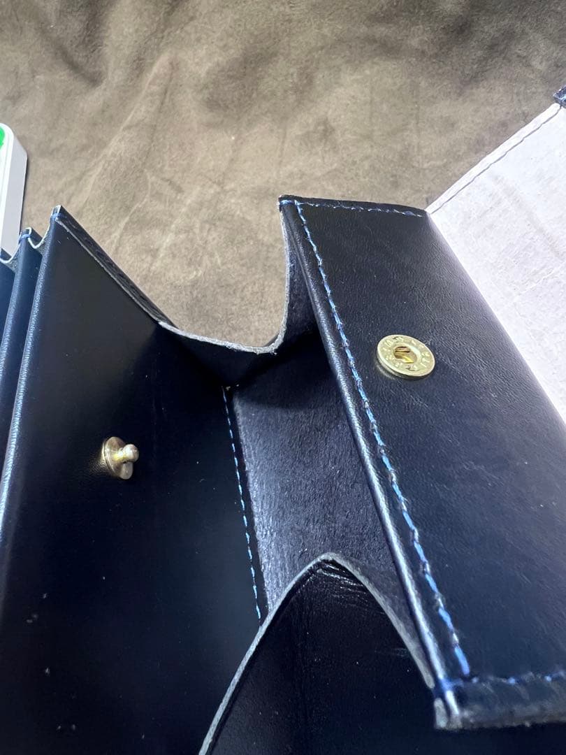 エムピウ ミッレフォッリエ　同型　革財布　クロコダイル型押しレザー