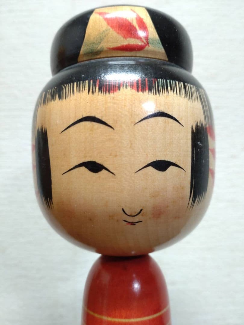 希少】伝統こけし 鎌田文市 R-044580 鎌田文市 作 こけし 36.5cm 六