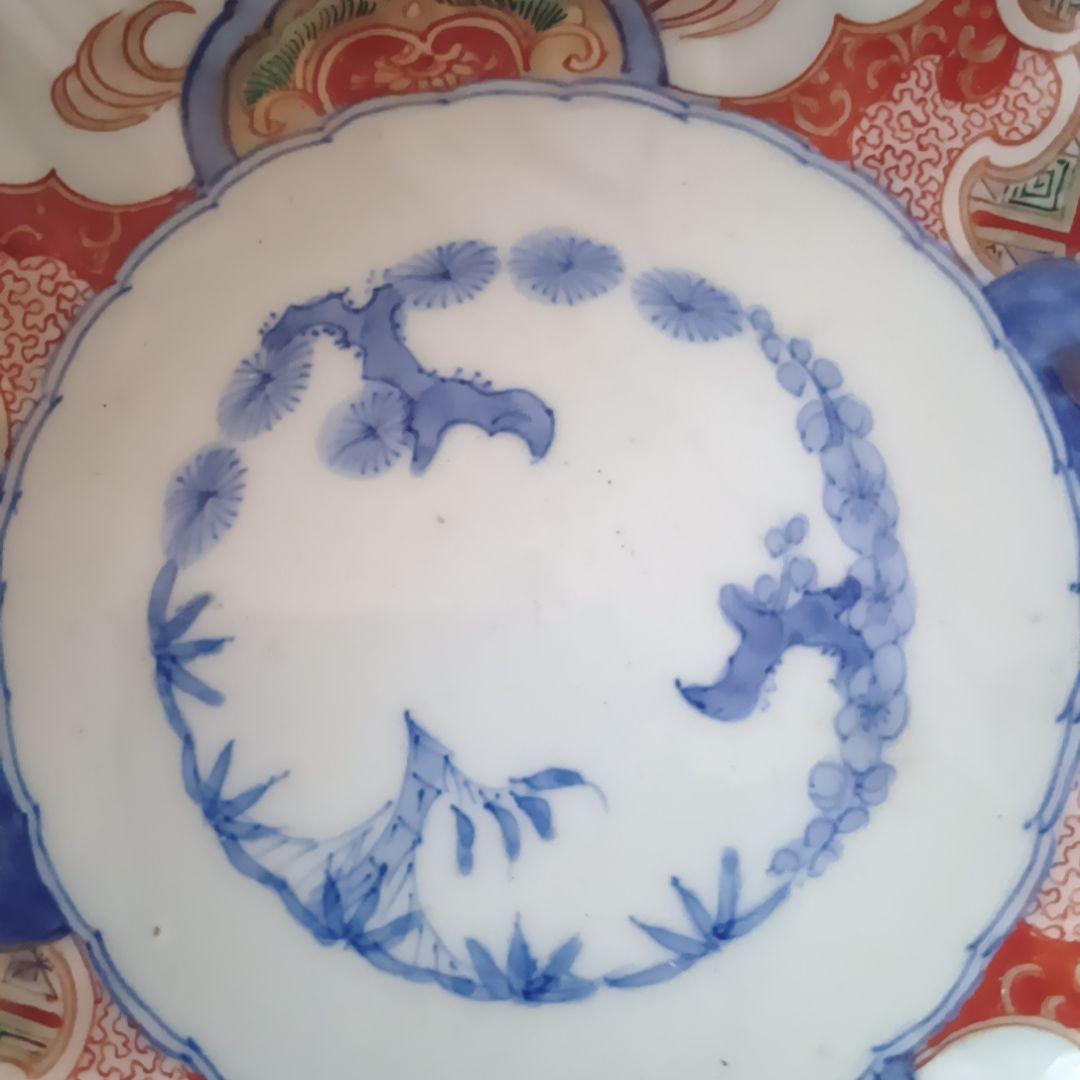 ②【古伊万里】骨董品 大皿 色絵 鉢 深鉢 伊万里 陶器 有田焼 希少 極美