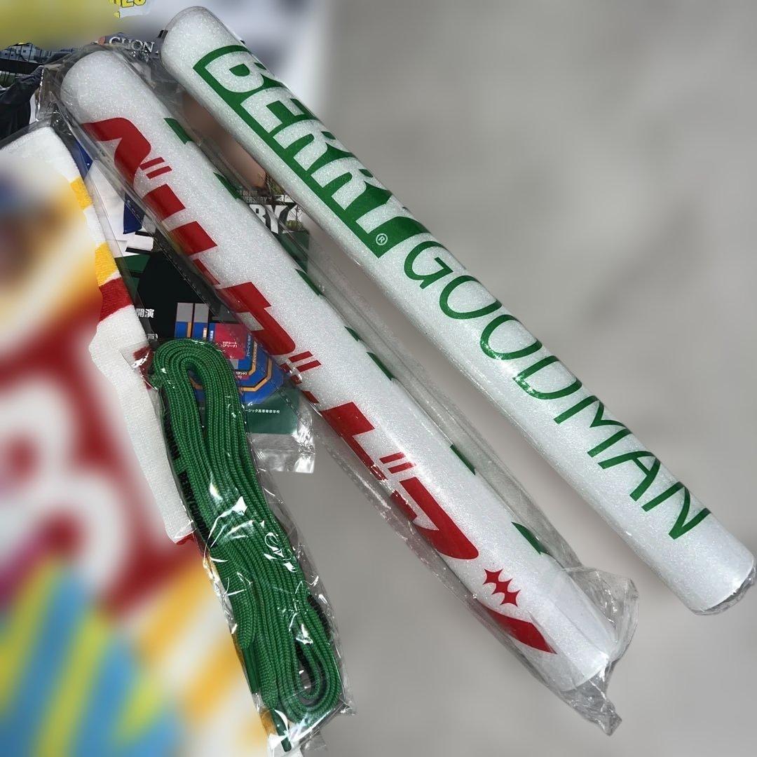 ベリーグッドマン10周年タオルペンライトシール靴紐フライヤー9点