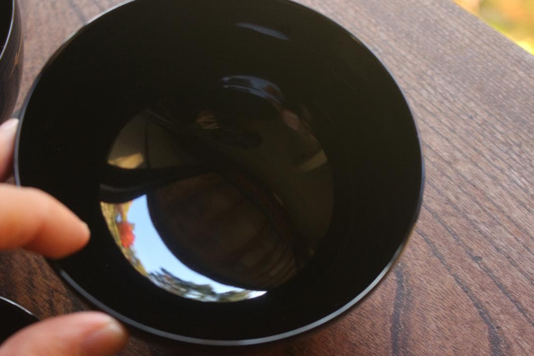 デッドストック！上質黒漆に極上松蒔絵の映えるお椀2点（検輪島塗蒔絵椀雑煮椀