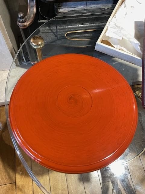 うるし屋 赤色 漆製 膳 もみじ模様の通販はau PAY マーケット - 輸入