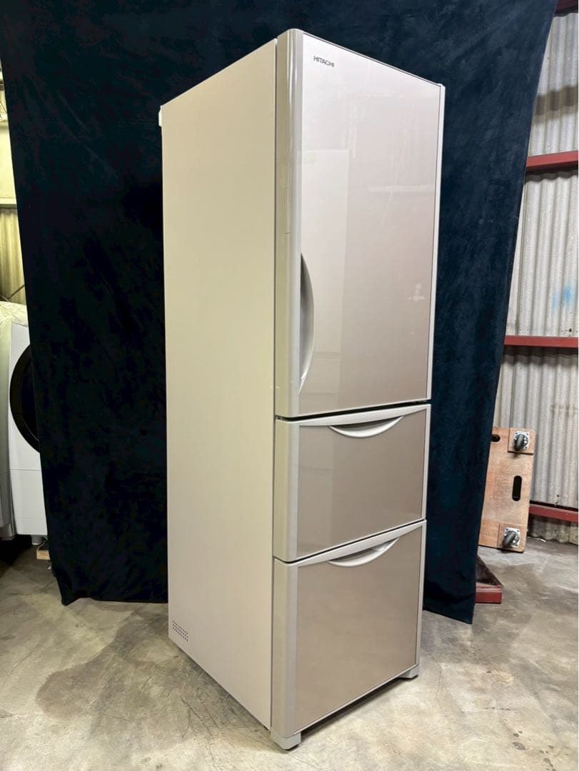 HITACHI 冷蔵庫 R-S32JV 2018年製 315L 3ドア 右開き