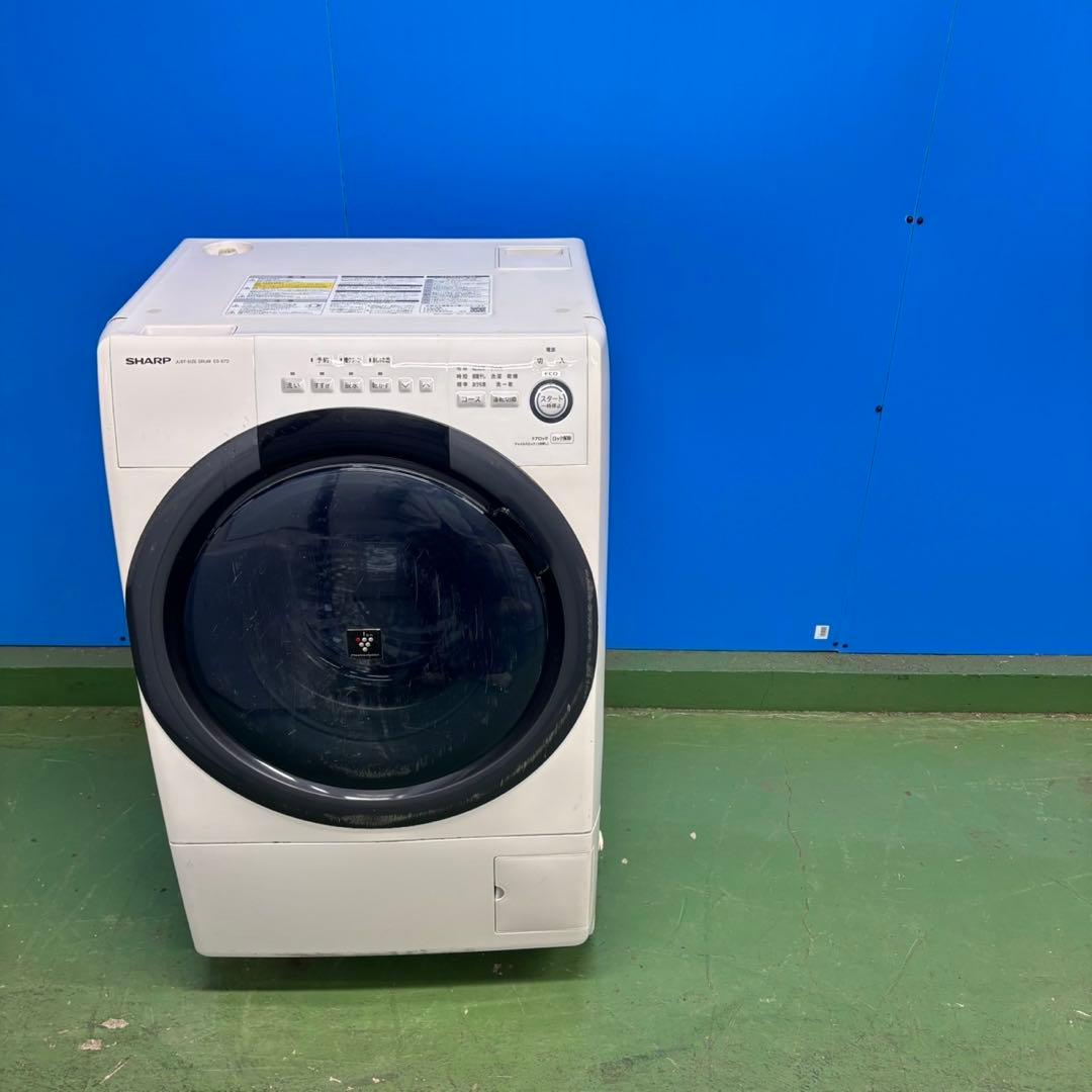 516 SHARP ドラム式洗濯機 乾燥付 7/3.5kg 一人暮らし 左開き