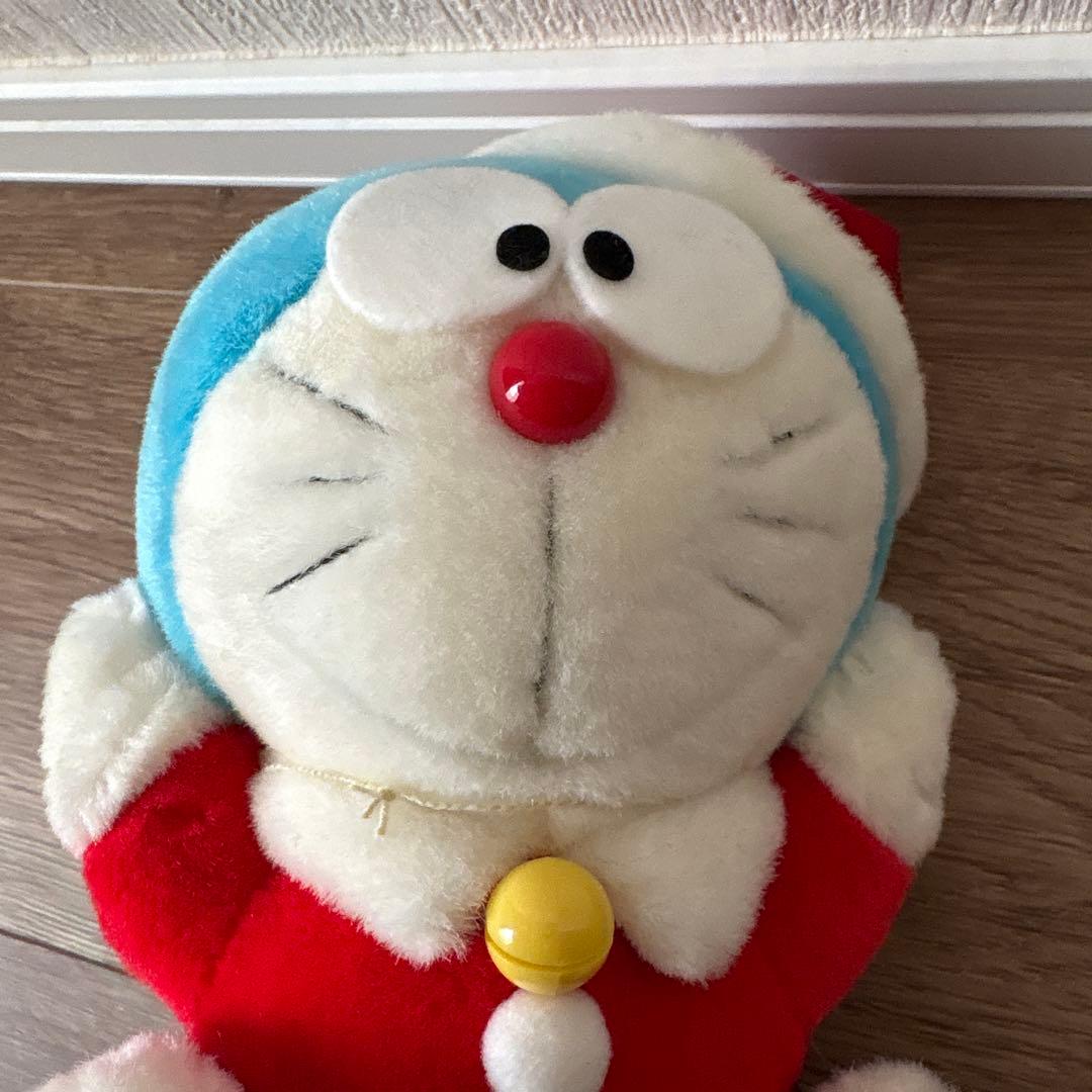 ドラえもん サンタ ブルブル ぬいぐるみ 青② 新品未使用 難アリ