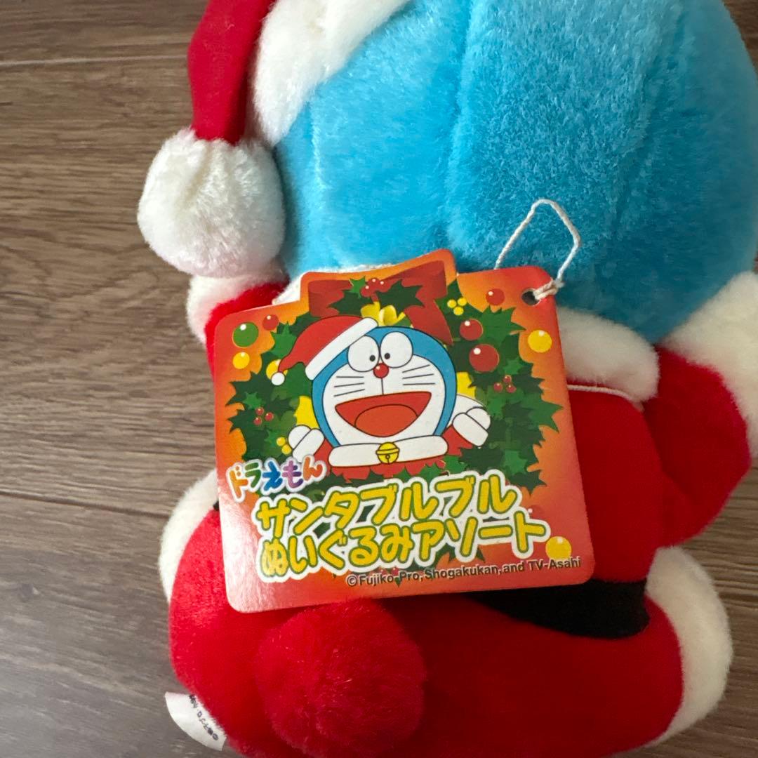 ドラえもん サンタ ブルブル ぬいぐるみ 青② 新品未使用 難アリ