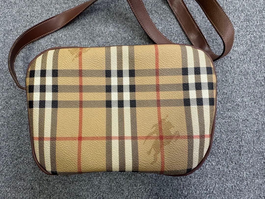 Burberry バーバリー ショルダーバッグ ポシェット ノバチェック PVC