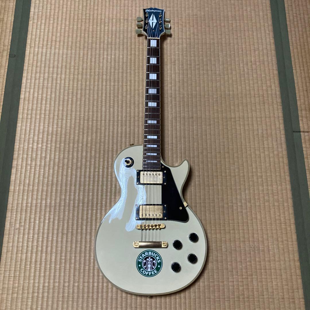 フォトジェニック Photo Genic LPC レスポールカスタム 白 Photogenic