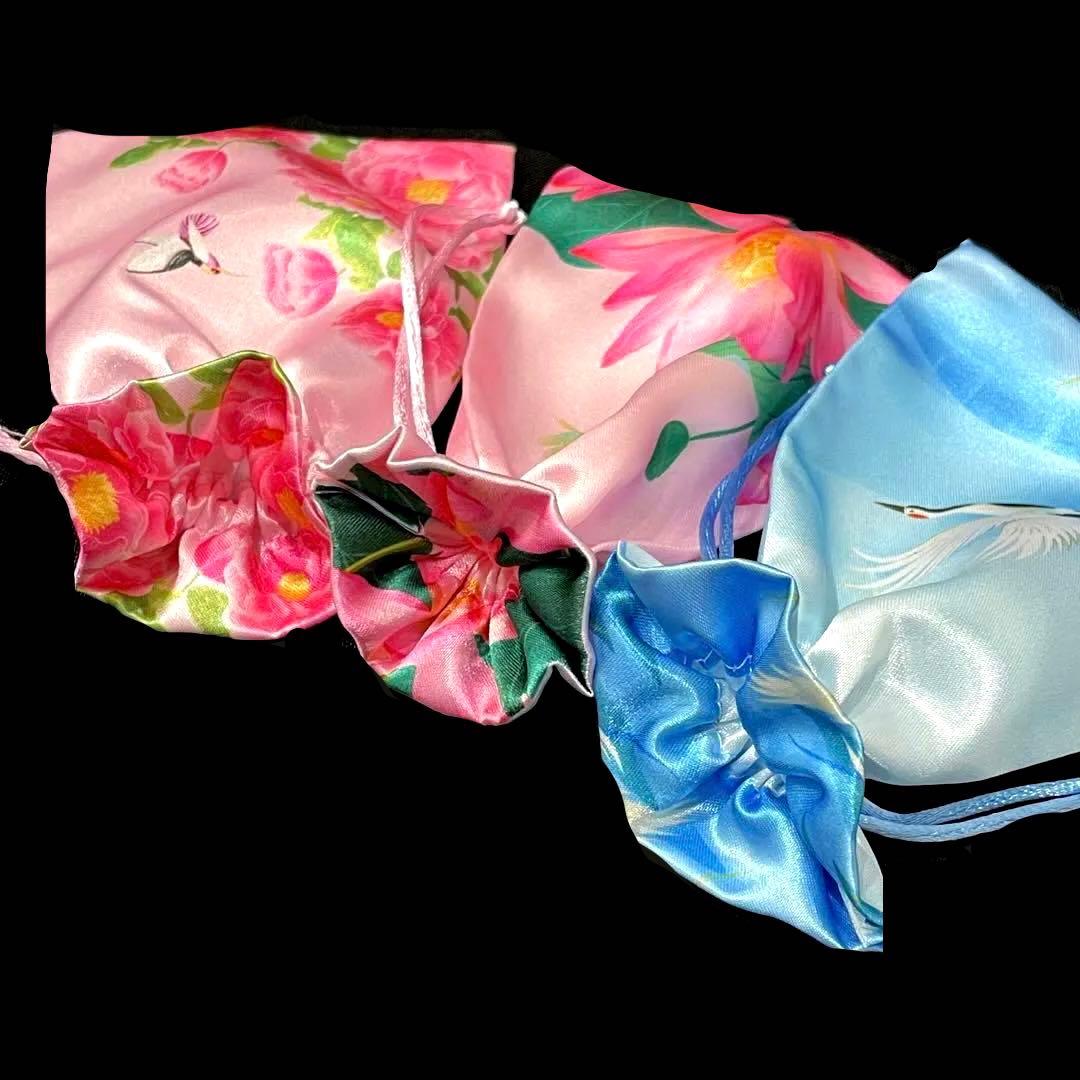 巾着セットBシノワズリ漢服蓮ロータス天官賜福魔道祖師瓔珞薬屋のひとりごと中国中華