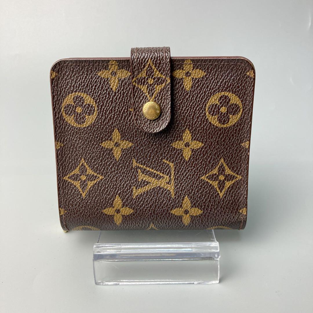 ルイヴィトン コンパクトジップ モノグラム 二つ折り 財布