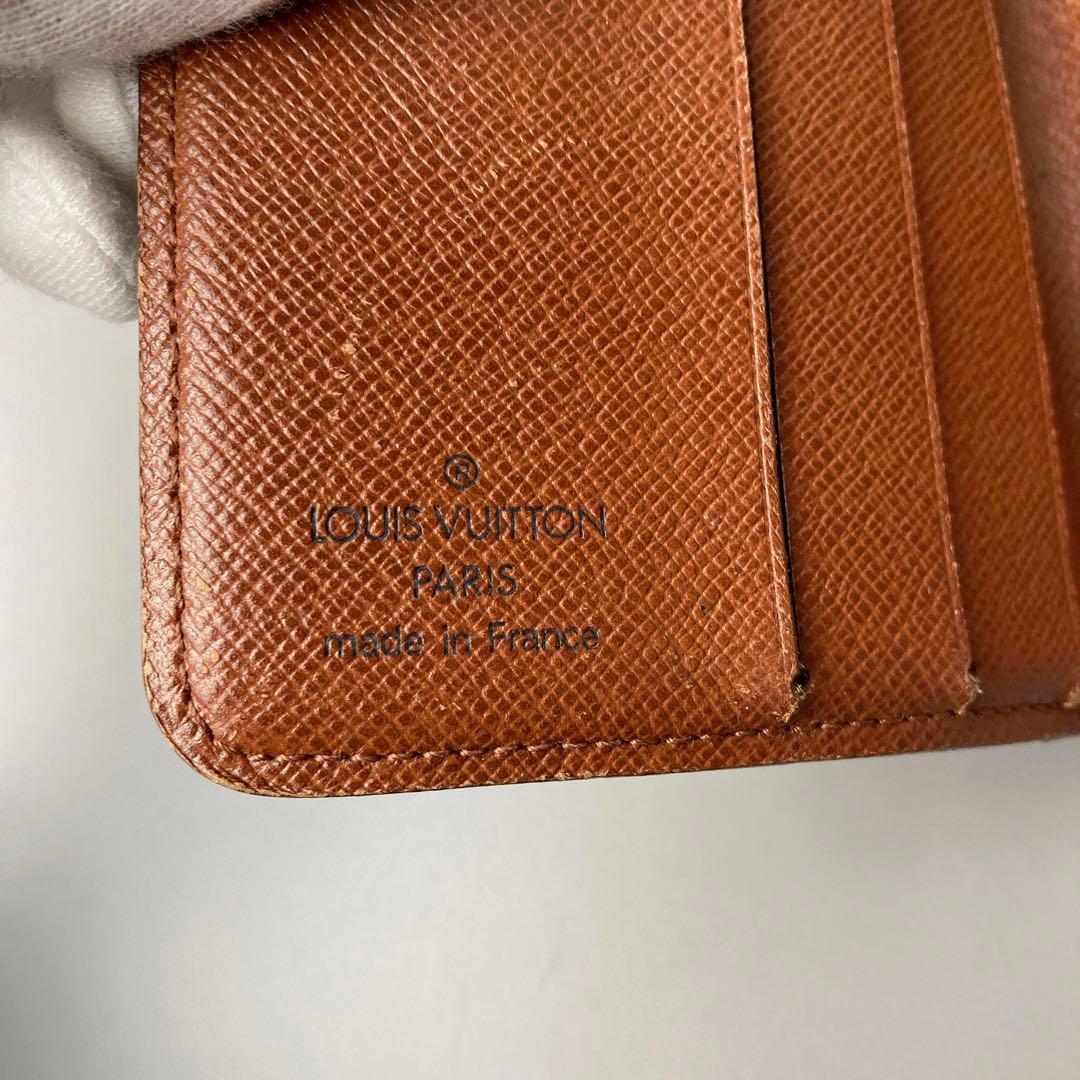 ルイヴィトン コンパクトジップ モノグラム 二つ折り 財布