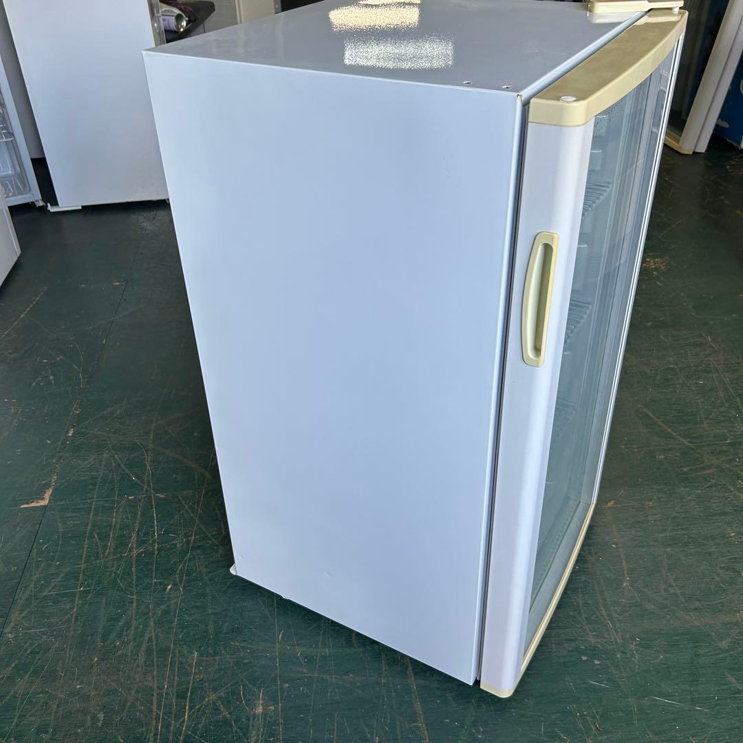 136業務用 冷蔵ショーケース オフィスコンビニ XW-105 左右開き 小型