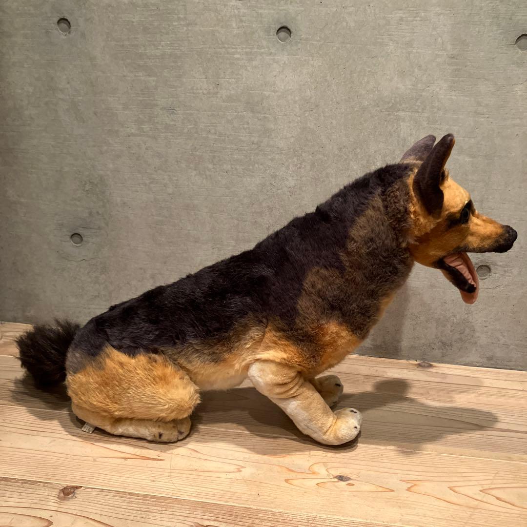 等身大 ジャーマンシェパード ぬいぐるみ リアル 昭和 アンティーク 飾り