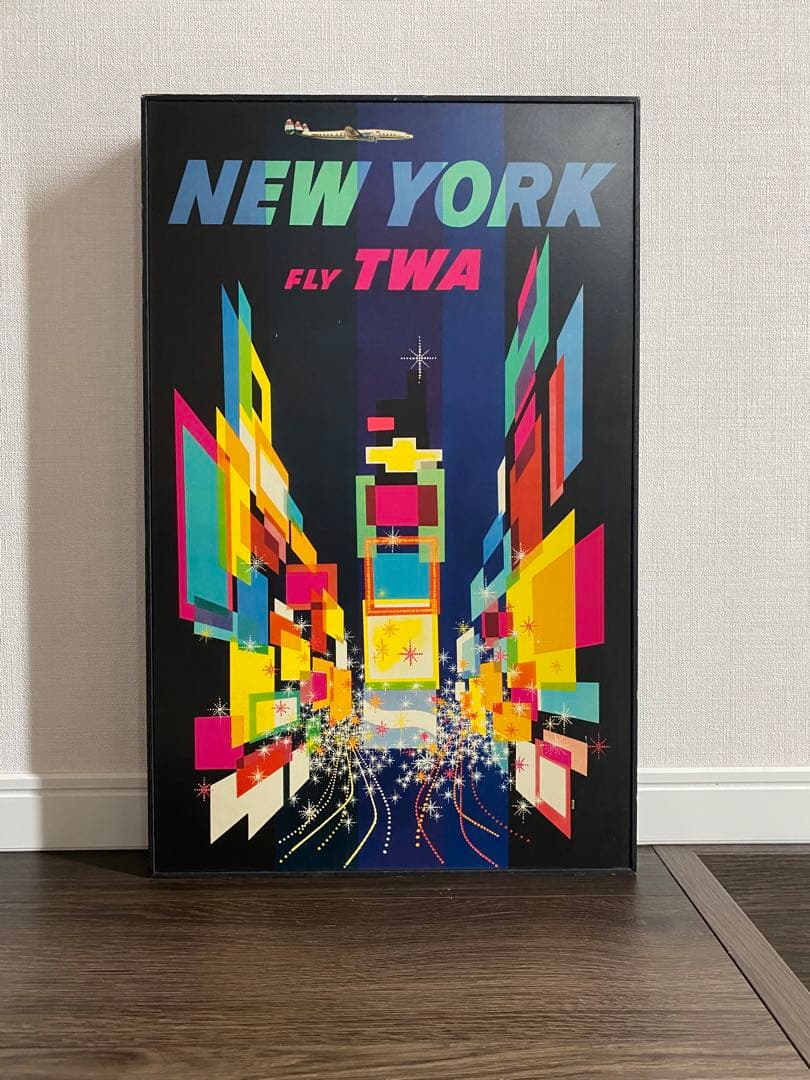 FLY TWA NEW YORK 壁掛けアート