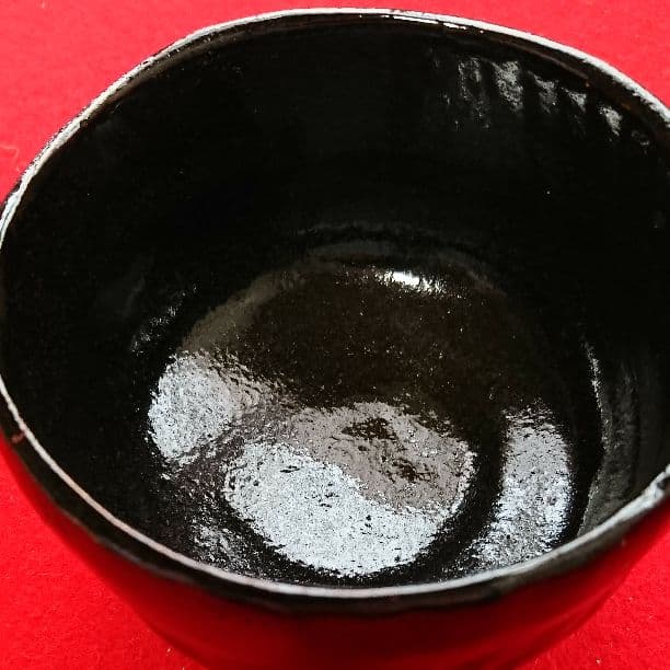 桂窯 黒楽茶碗 初代檜垣崇楽 作