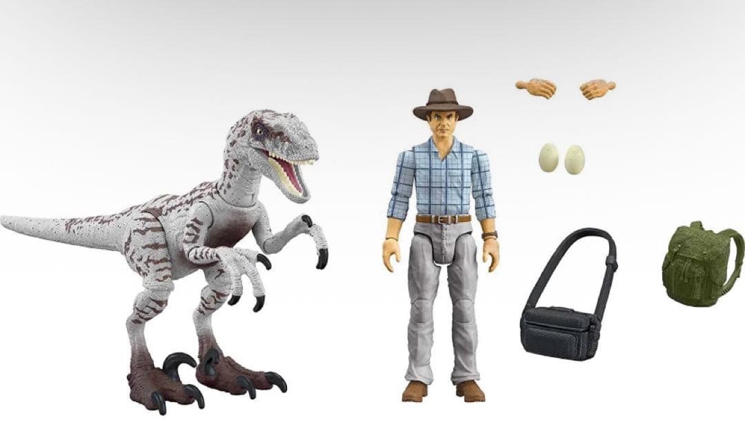 【未開封】ハモンドコレクション　ジュラシックパークグラント博士　ヴェロキラプトル