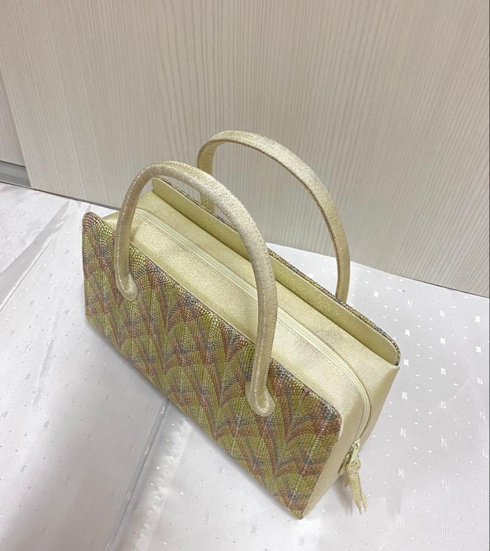 【新品未使用】組織帯地使用　利休バッグ②