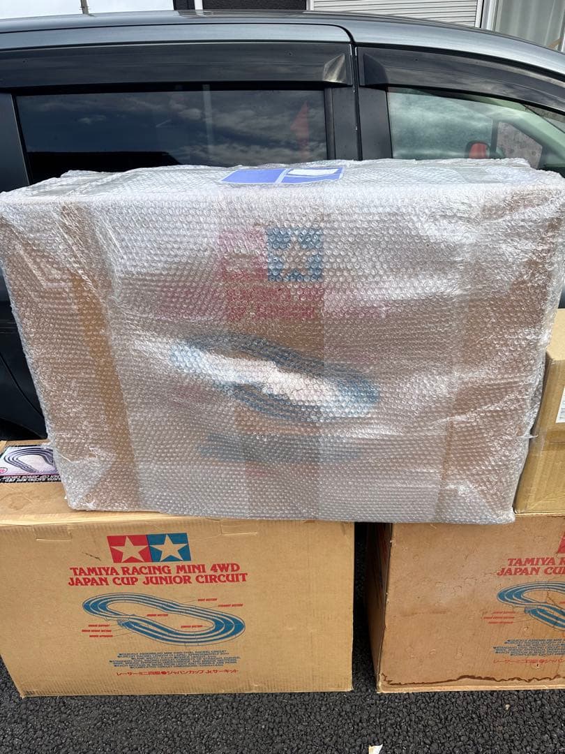 タミヤ ミニ四駆ジャパンカップジュニアサーキット3箱＋スロープセクション レッド