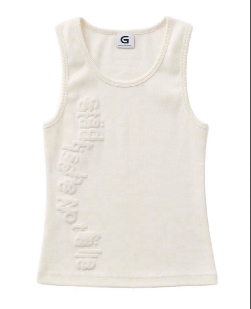 gadid anoniem LEWIN / WHITE タンクトップ
