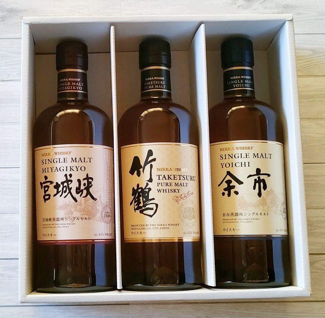 山﨑12年、竹鶴、余市3本セット