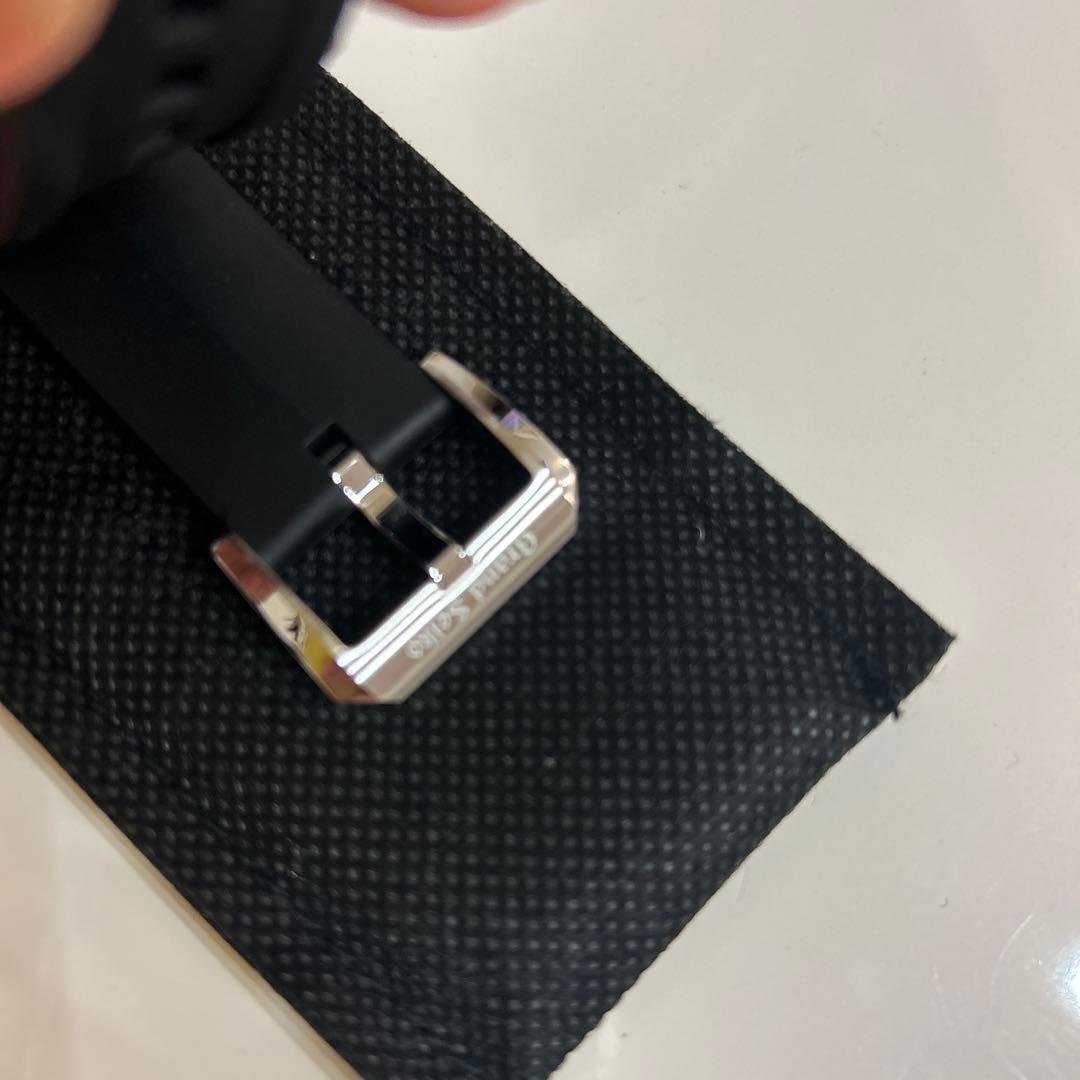 GS GrandSeikoグランドセイコー　純正ラバーストラップ　ブラック22㎜