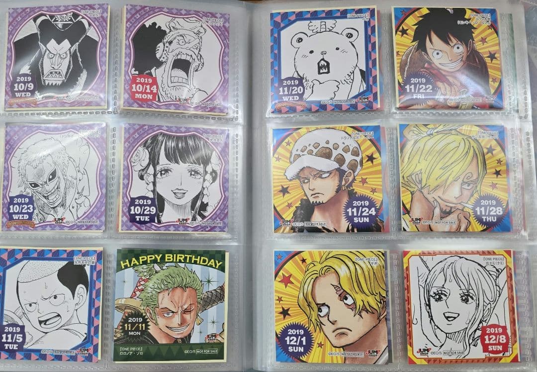 ワンピース　365日ステッカー　366日ステッカー　別種類ステッカーもあり