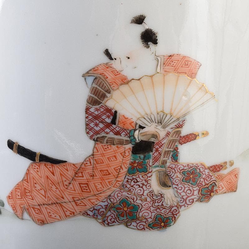 九谷焼 古九谷 色絵金彩 山水人物文瓶 V R8111 - メルカリ