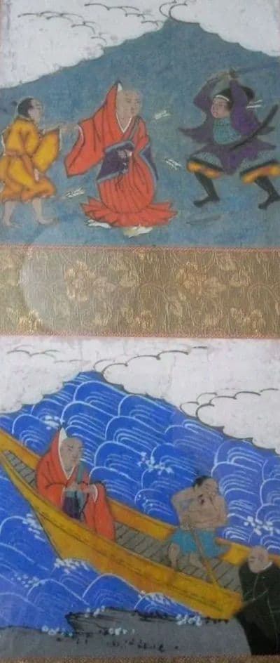 日蓮様、作者不詳絵伝部分