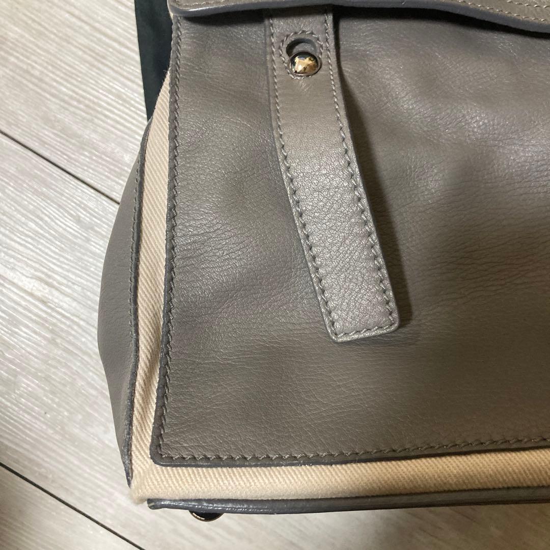 SAINT LAURENT グレー ハンドバッグ