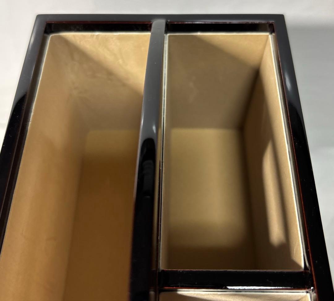 会津漆塗り荻にうずら　 卓上スタンド(折笠漆器店製)