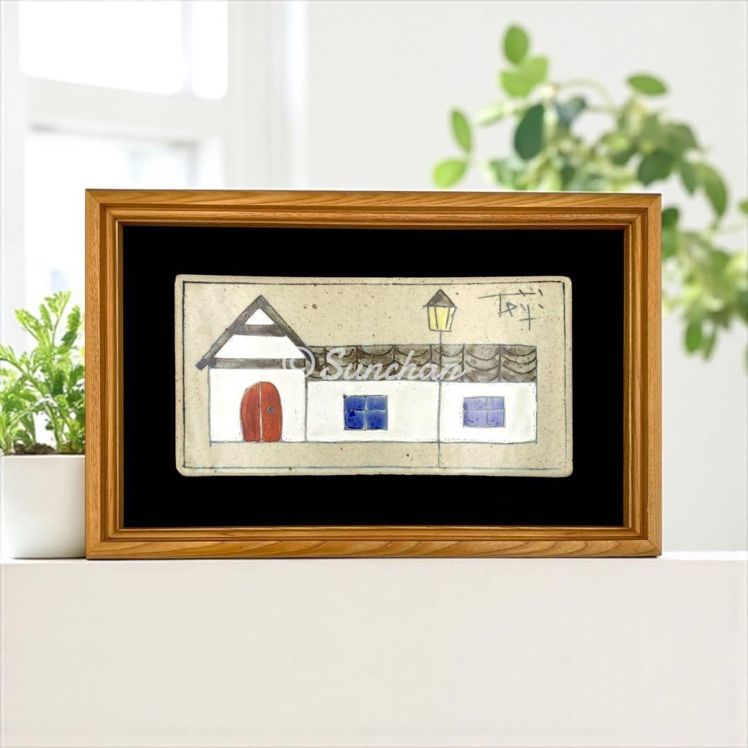 【中古】 アンティークタイルアート 木製額装品 ヴィンテージ ヨーロッパ アンティークタイルアート 木製額装品 ヴィンテージ ヨーロッパ