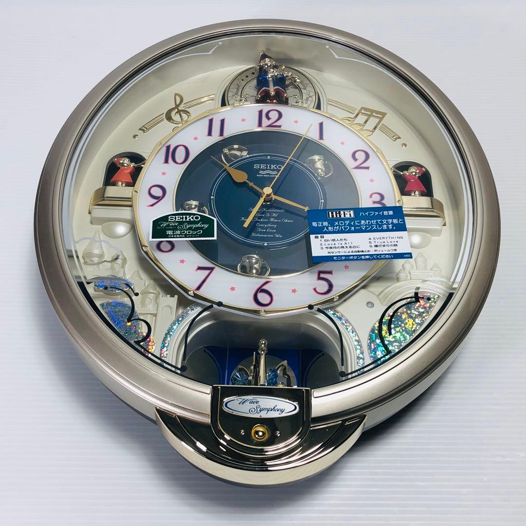 【極美品♪】SEIKO セイコー からくり電波掛け時計 RE555S 電波時計