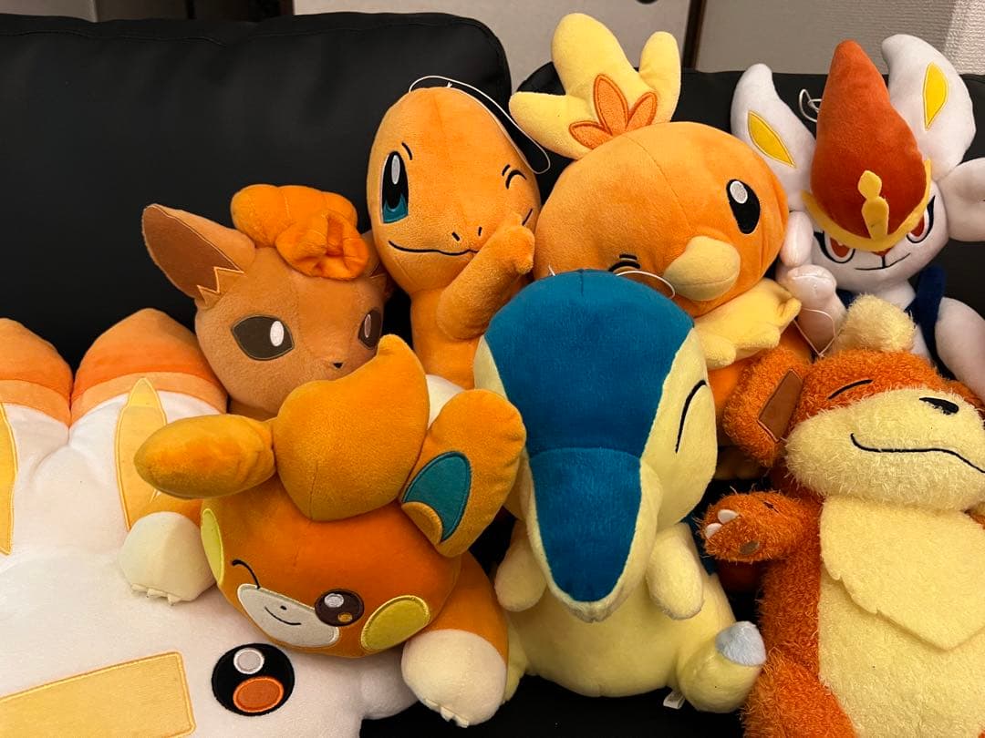 ポケットモンスターの炎タイプのぬいぐるみ10体セット
