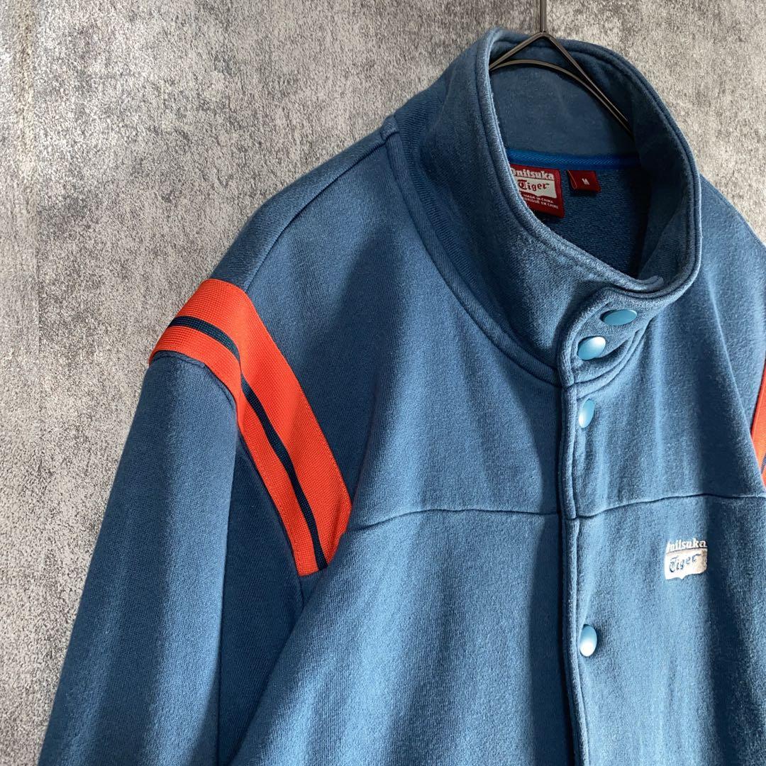 ヴィンテージ風 オニツカタイガー　1949 刺繍ロゴ ジャケット　背面虎　M