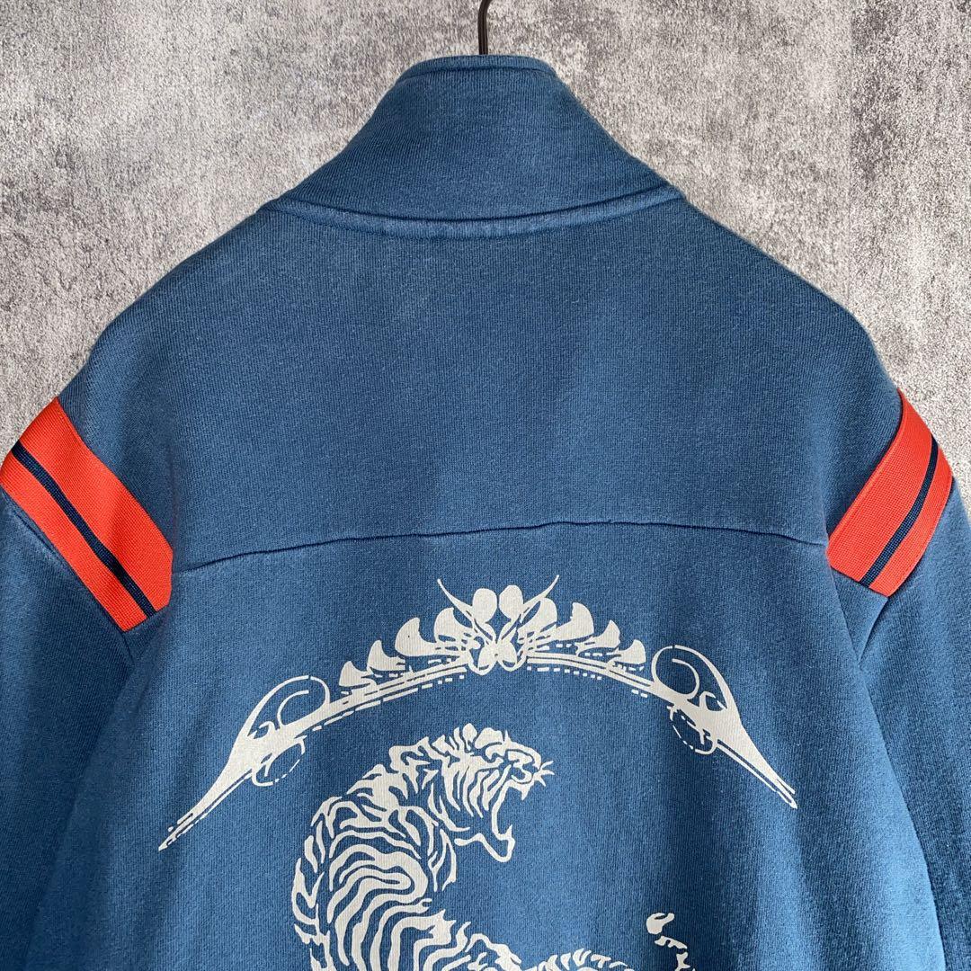 ヴィンテージ風 オニツカタイガー　1949 刺繍ロゴ ジャケット　背面虎　M