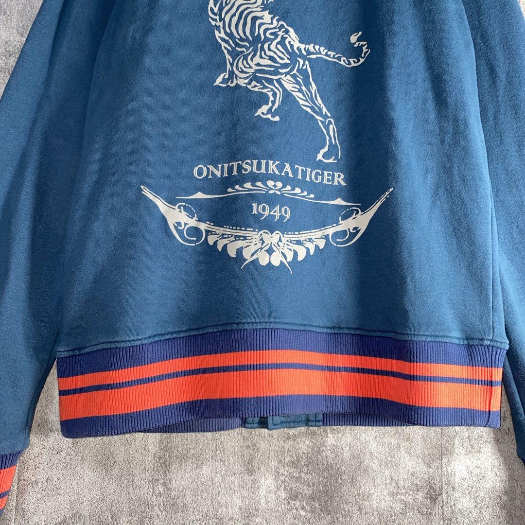 ヴィンテージ風 オニツカタイガー　1949 刺繍ロゴ ジャケット　背面虎　M