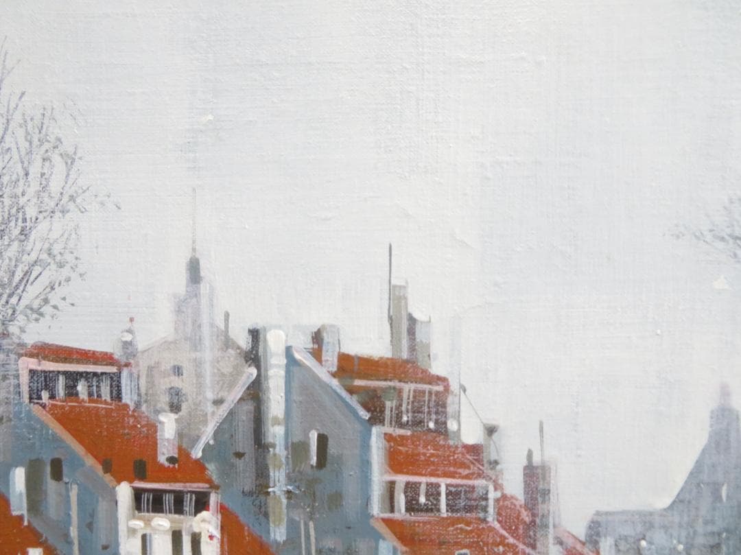 竹内 敏彦 「ストラスブール」 油彩 F6号 元一創会会員 日美連会員 帝