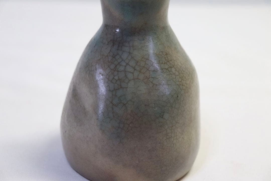 中国　民国期　緑哥釉徳利　元　古民具　送料込み0831