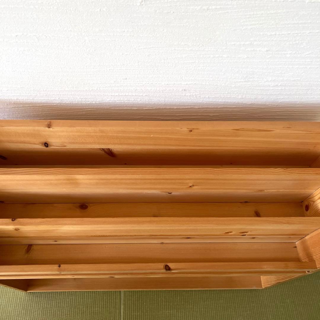 表紙の見える絵本棚 ハンドメイド・W90㎝・みつろう仕上げ