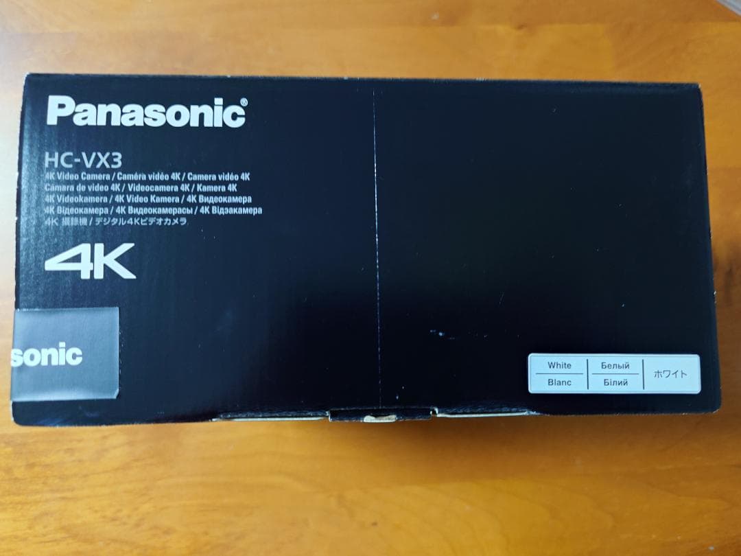 s*k様 Panasonic HC-VX3 4Kビデオカメラ(白) 未開封品