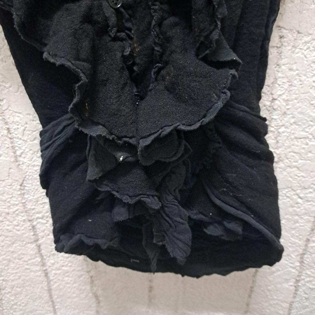 alice auaaフリル付き黒キャミソール