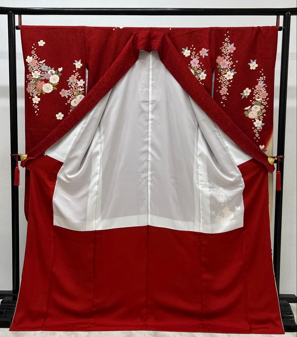 振り袖 フルセット 全通袋帯 別誂長襦袢 成人式 金彩加工 刺繍入り 739