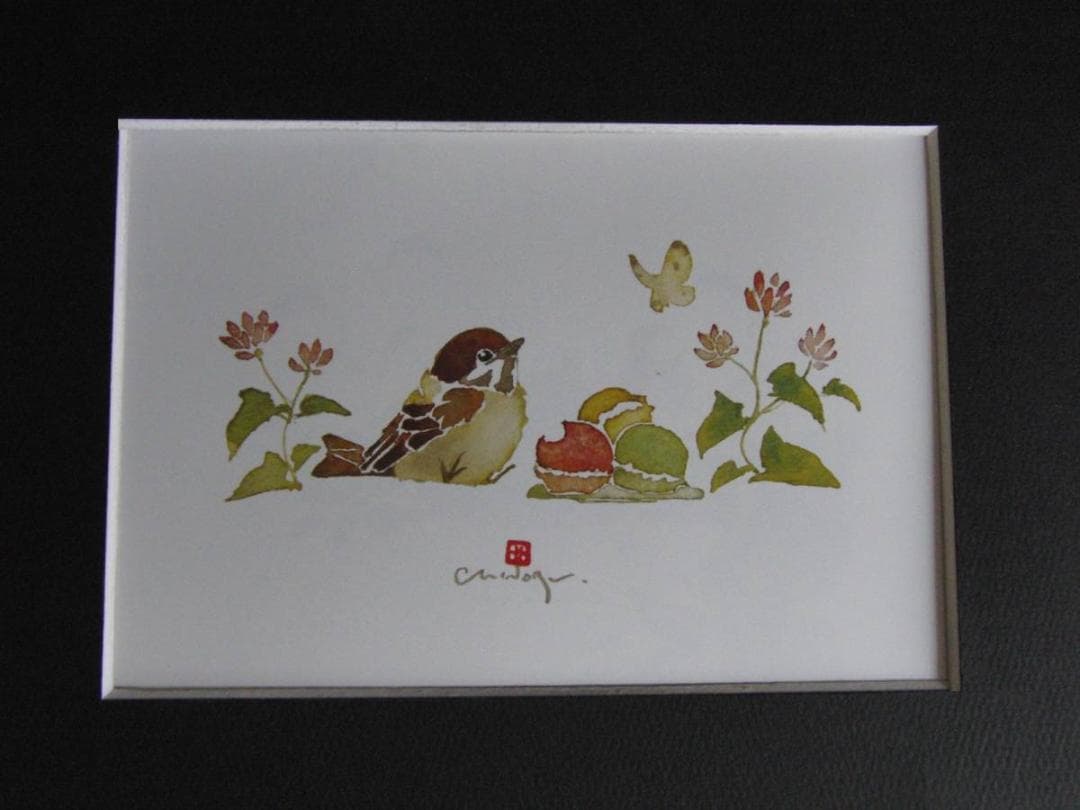 北田稔、【マカロン】、希少な額装用画集より、状態良好、新品額装付