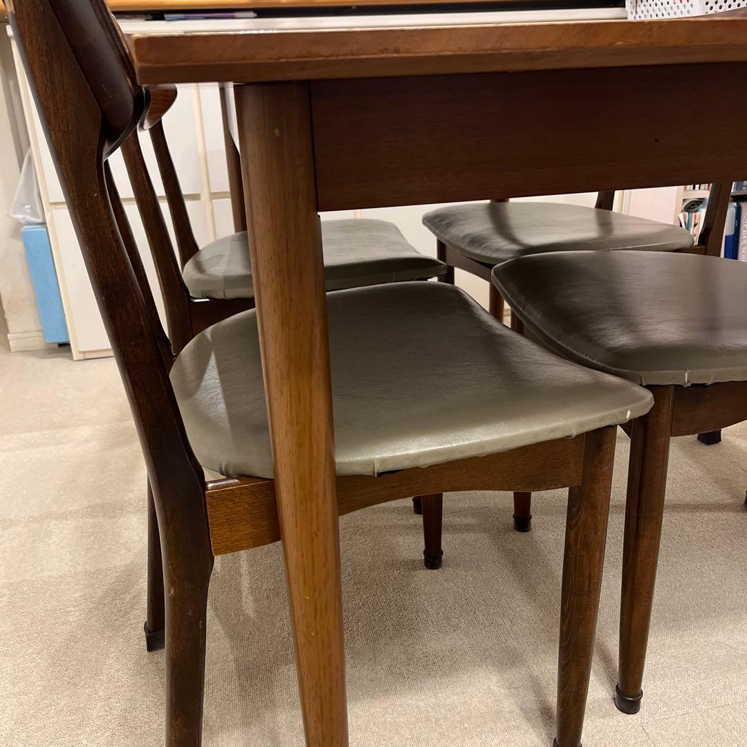 引取り限定Karf Streamダイニングテーブル チェア5点セット