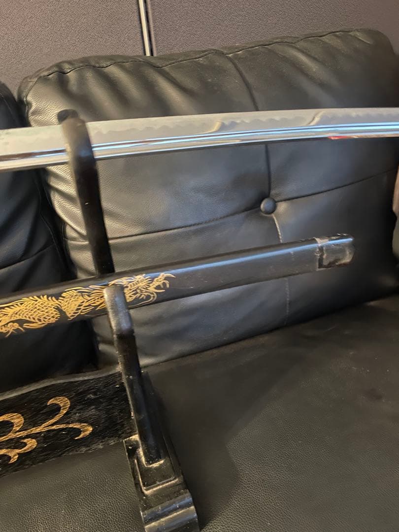 高級模造刀　太刀　居合刀　龍刻 模造刀