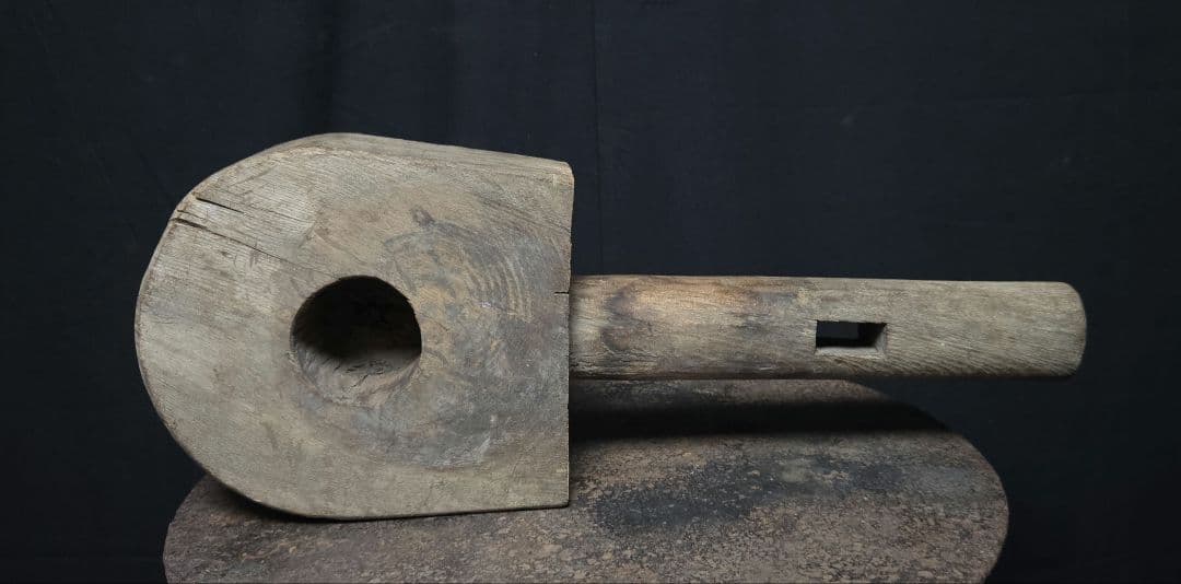 詳細不明農具か？木製アンティークツール　オブジェインテリア骨董市古物 詳細不明農具か？木製アンティークツール オブジェインテリア骨董市