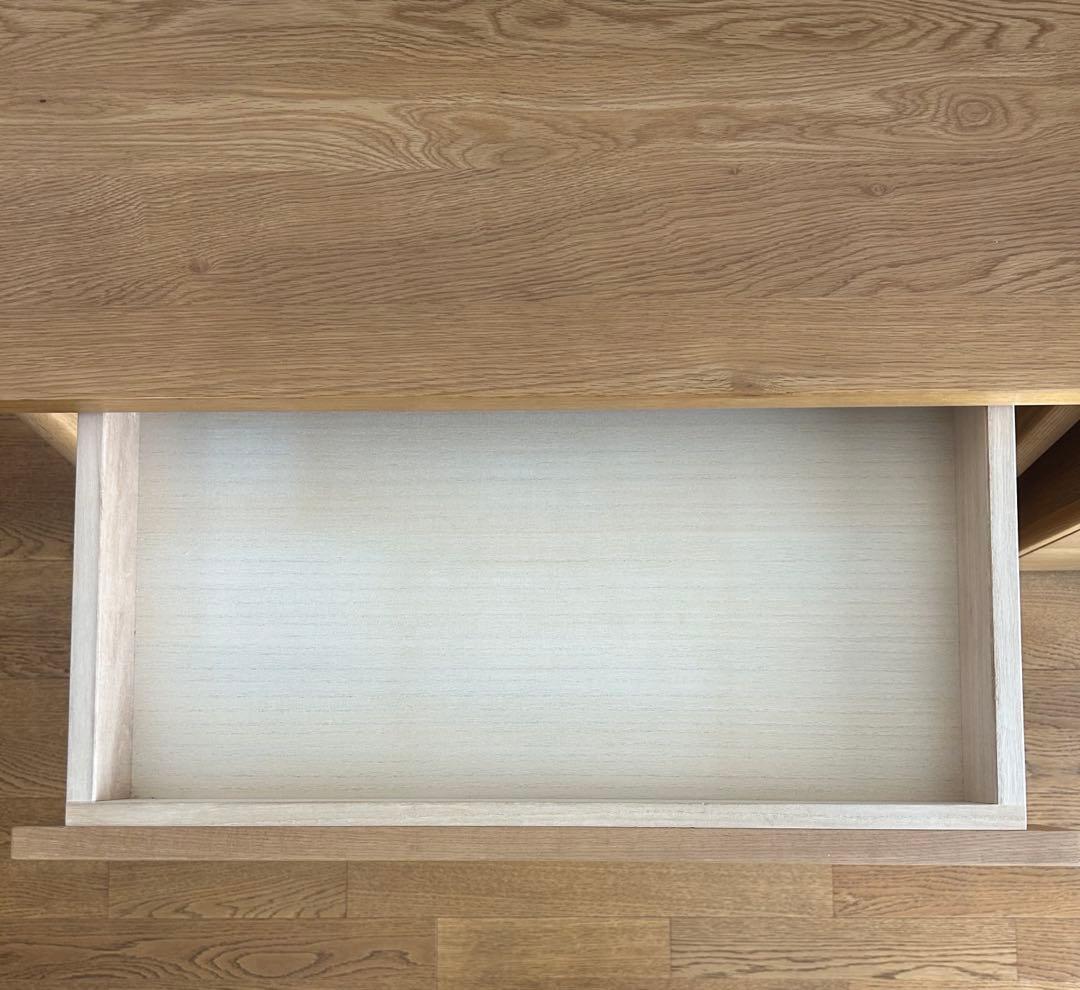 美品 浜本工芸 学習机 ナチュラルオーク パソコンデスク 引出し付き