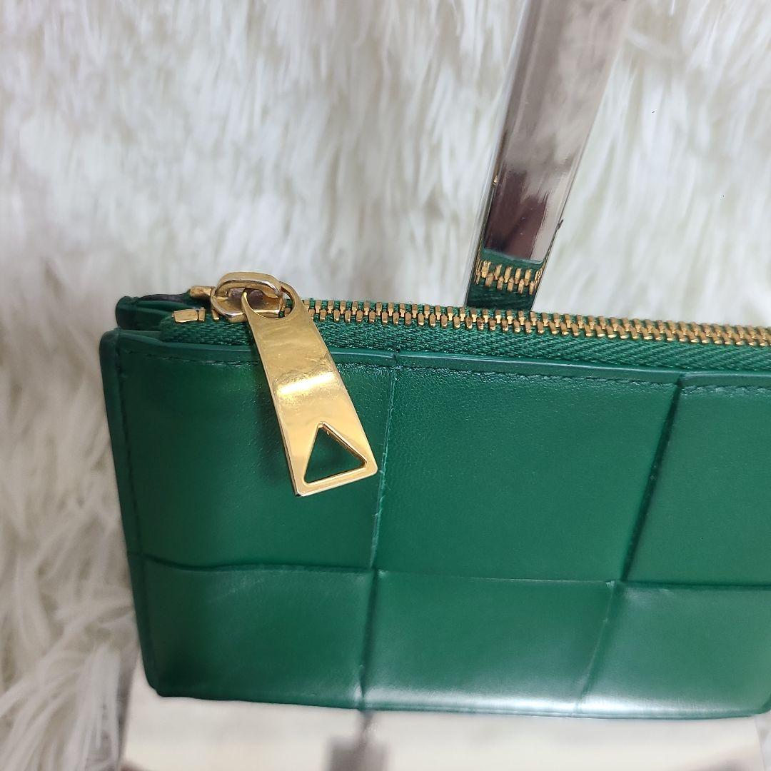 ボッテガヴェネタ　カセット　イントレチャート　グリーン　ケース