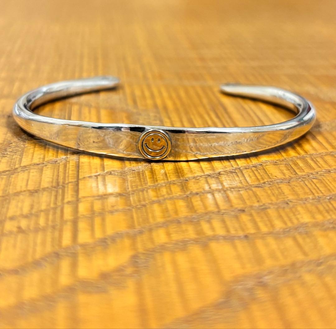 amp japan（アンプジャパン）バングル シルバーメンズスマイル ニコちゃん