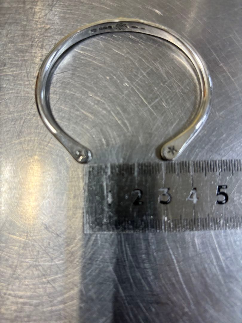 amp japan（アンプジャパン）バングル シルバーメンズスマイル ニコちゃん